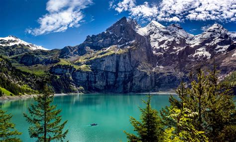 Oeschinen Lake Switzerland Switzerland