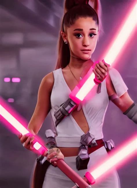 Still Action Photo Of Ariana Grande In The Star Wars Stable Diffusion