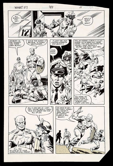 What If Captain America Art By Sal Buscema Revival Page In Rob