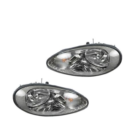 Headlights Headlamps Left Right Pair Set New For Mercury Sable