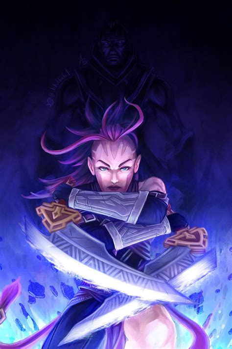 ArtStation Dota 2 Wei And The Anti Mage Alexandra Bisson Mage