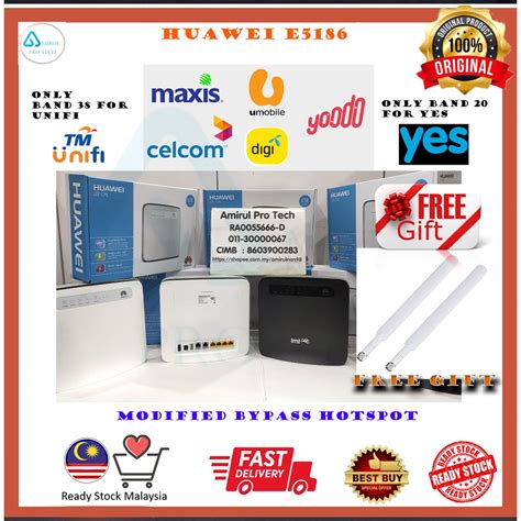 Unlock Modified Huawei E5186 E5186 Modded Bypass Hotspot Shopee