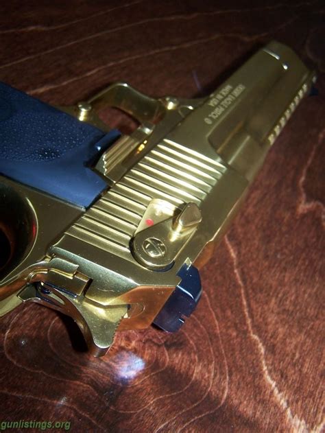 Gunlistings.org - Pistols GOLD DESERT EAGLE .50CAL