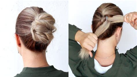 Big French Bun Hairstyle With New Trick Simple French Roll Hairstyle