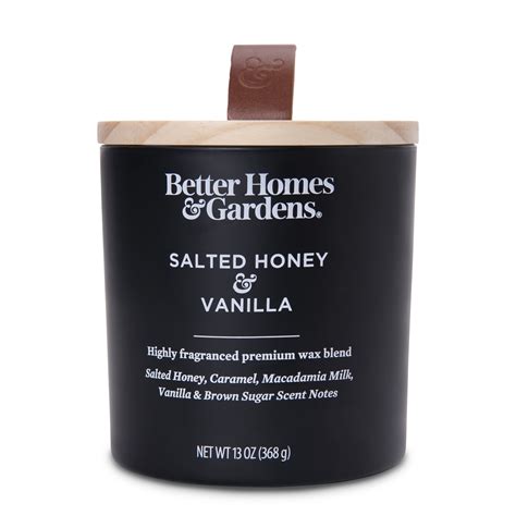 Better Homes Gardens 13oz Salted Honey Vanilla Scented Wooden Wick