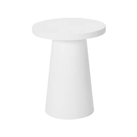 Anko White Textured Side Table HMR Shop N Bid