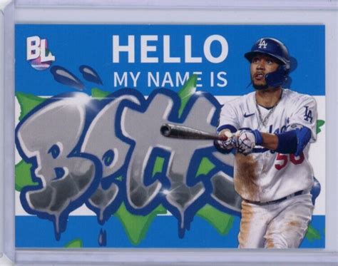 2023 Topps Big League Roll Call Wildstyle RC 1 Mookie Betts Dodgers