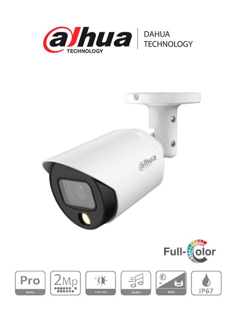 DAHUA HAC HFW2249TN A LED Camara Bullet Full Color De 2 Megapixeles