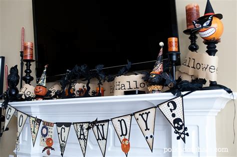 Spooktacular Halloween Ideas For Your Fireplace Mantel