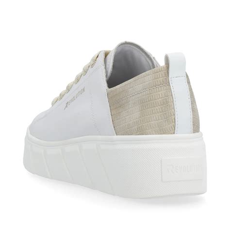 Rieker Damen Sneaker Low Diamond White Champagne W0502 81