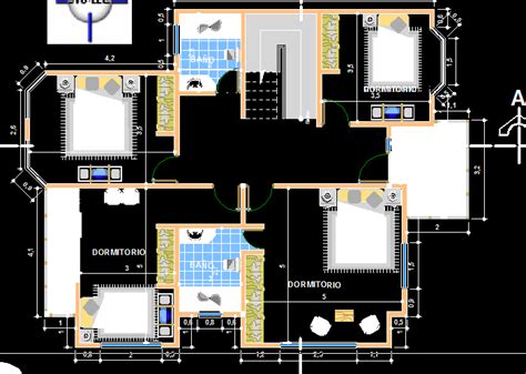 Plano De Vivienda Dos Niveles Con Altillo Planos En Dwg The Best Porn