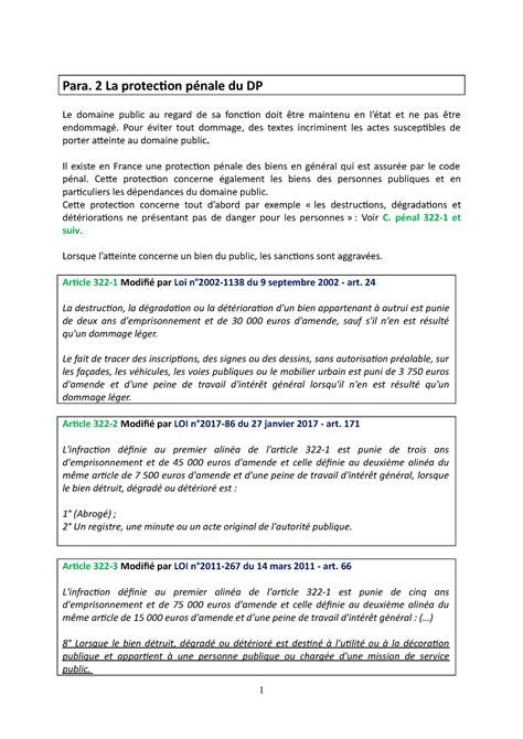 Domaine Public Notes De Cours Cour Droit Administratif L Semestre