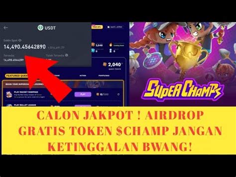 Airdrop Gratis Token Champ Jangan Ketinggalan Youtube