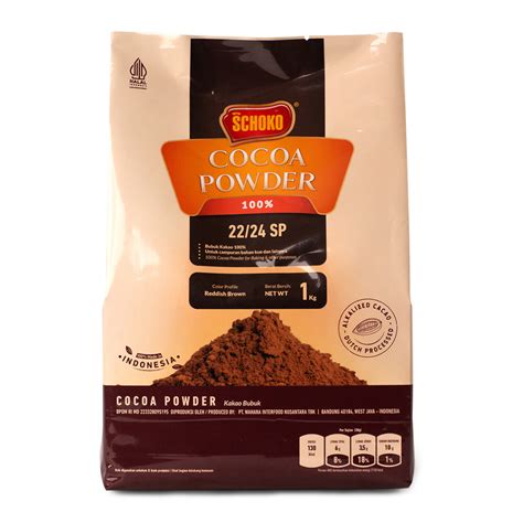 Jual SCHOKO SP Cocoa Powder 1 Kg Coklat Bubuk High Fat 22 24