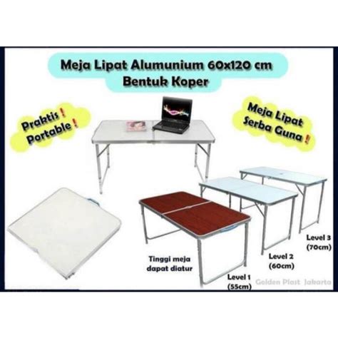 Jual Meja Lipat Aluminium Model Koper Indonesia Shopee Indonesia