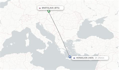 Direct Non Stop Flights From Bratislava To Heraklion Schedules