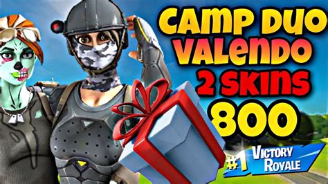 Fortnite Ao Vivo Camp Duplas Valendo Skin Sala Personalizada Loja