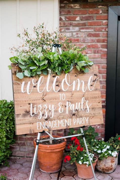 Elegant White Backyard Engagement Party Pretty My Party