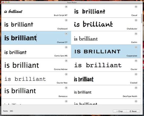 Font Picker (Mac) - Download, Review, Screenshots