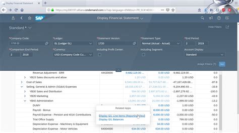 Display Financial Statement Tile In SAP FIORI And Balance Sheet Check