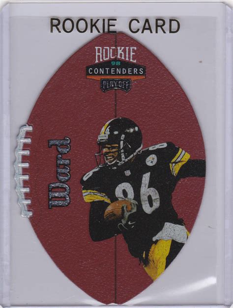 Hines Ward Playoff Contenders Steelers Rookie Card Pittsburgh