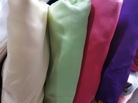 Dyed Plain Polyester Satin For Garments Gsm Gsm Rs Meter