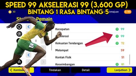 Hanya Gp Speed Akselerasi Setamina Kuat Efootball Pes