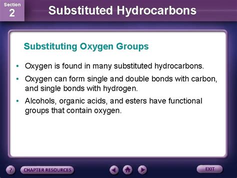 Section 2 Substituted Hydrocarbons A Substituted Hydrocarbon Has