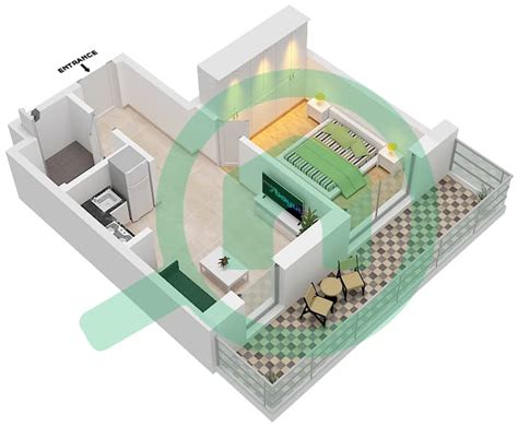 Floor Plans For Type B Bedroom Apartments In Al Raha Lofts