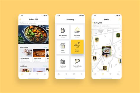 Foodiez Restaurant App UI Kit — UI Place