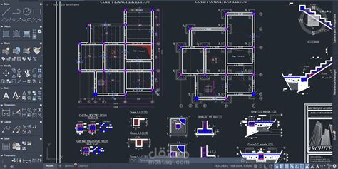 تصاميم معمارية على برنامج Autocad مستقل