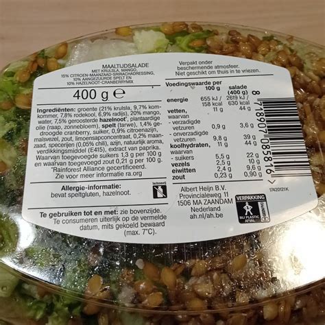 Albert Heijn Hazelnut Mango Salad Review Abillion