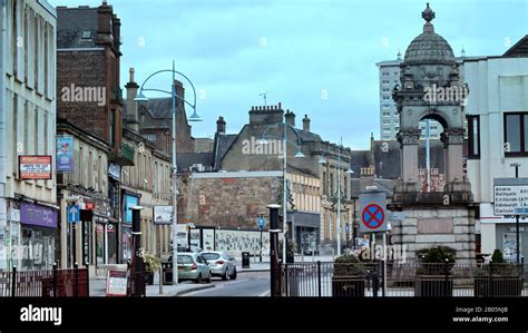 coatbridge town centre stock photo alamy