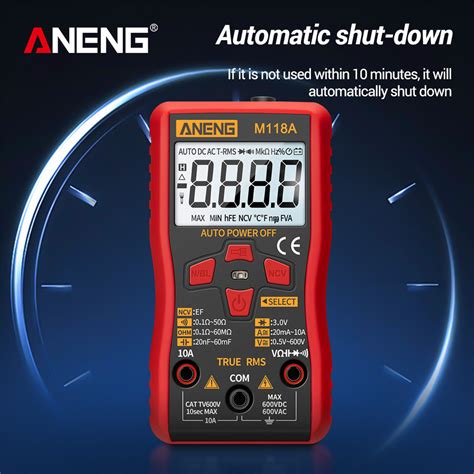 New Aneng M A Digital Mini Multimeter Tester Auto Multimeter True Rms