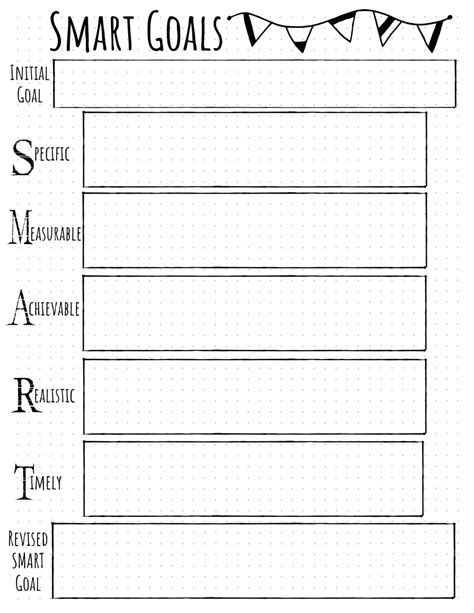 Free Printable Smart Goals Template Pdf Or Word