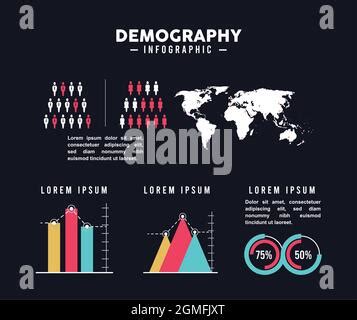 seis iconos de población Imagen Vector de stock Alamy