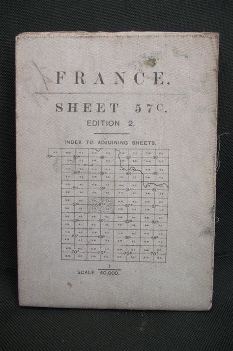 Crow Valley Militaria British Ww Map France Sheet C