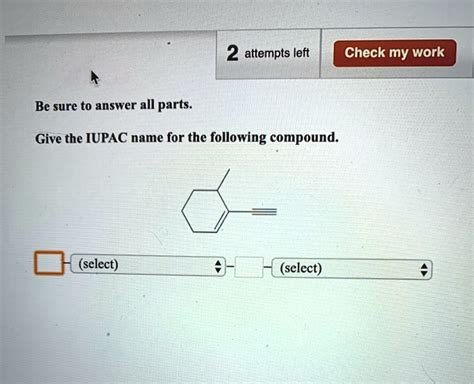 SOLVED 2 Attempts Left Check My Work Be Sure To Answer All Parts Give