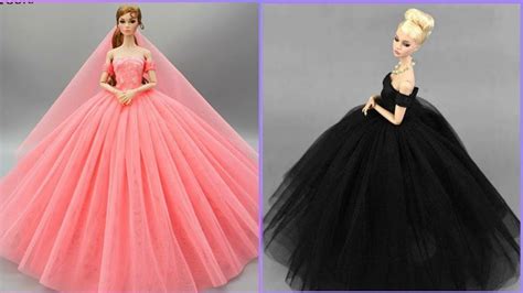 4 Gorgeous Diy Barbie Doll Dresses 👗 Barbie Skirt And Glamorous Party