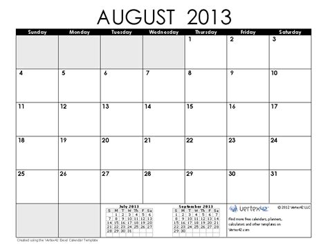 Free Calendars and Calendar Templates | Printable Calendars