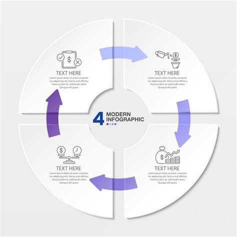 Premium Vector Circle Infographic Template With Steps Process Or