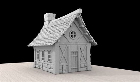 PRINTABLE MEDIEVAL HOUSE 3D model 3D printable | CGTrader