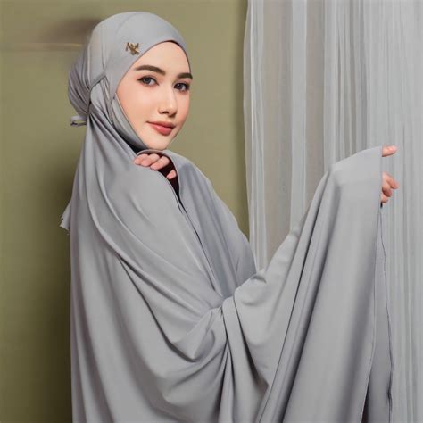 Jual Turun Harga Mukena Dewasa Khadijah Penutup Dagu Jersey Premium