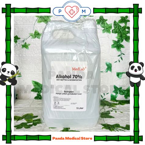 Jual Alkohol Liter Medlab Antiseptik Dan Disinfektan Shopee