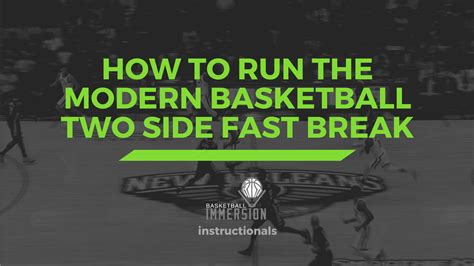 How to Run the Modern Basketball Two Side Fast Break - Basketball Immersion