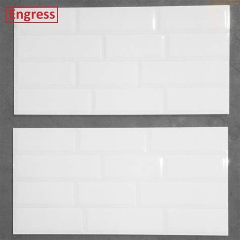 Jual Keramik Dinding Motif Bata Putih Engress 30X60 White Brick Bevel