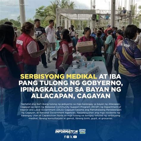 Serbisyong Medikal At Iba Pang Tulong Ng Gobyerno Ipinagkaloob Sa