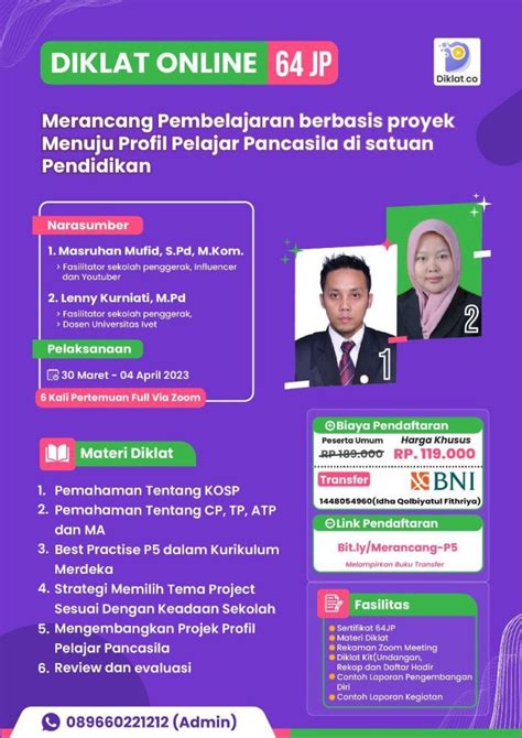 Informasi Diklat Terbaru 2023 Diklat 64 JP Merancang Pembelajaran