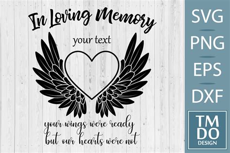 In Loving Memory Svg Memorial Svg Rip Graphic By Tmdodesign