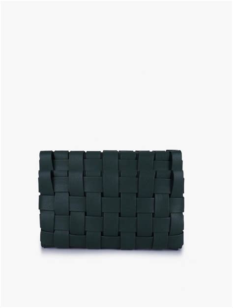 Lindy Clutch Woven Large Emerald Remireid